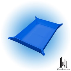 Foldable Dice Rolling Tray - Vivid Blue